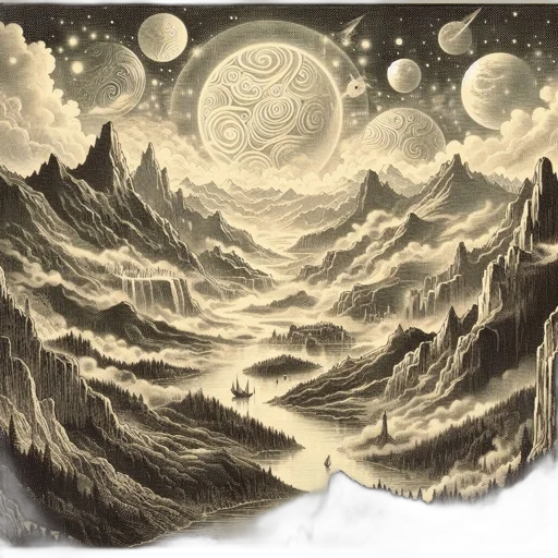 fantasy art, concept art, pencil sketch, photorealistic transparent PNG cut-out