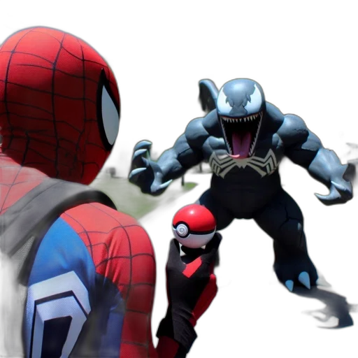 concept art, 3d render, comic book art, two transparent PNG cut-out