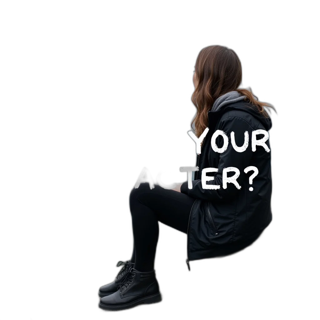 jacket, shoes, dress, face transparent PNG cut-out
