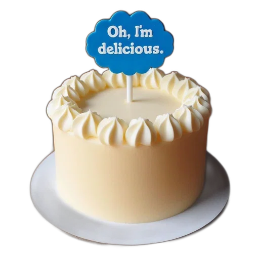 food, round, cake, creamy transparent PNG cut-out