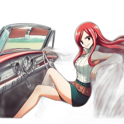 car, dress, weapon, anime transparent PNG cut-out