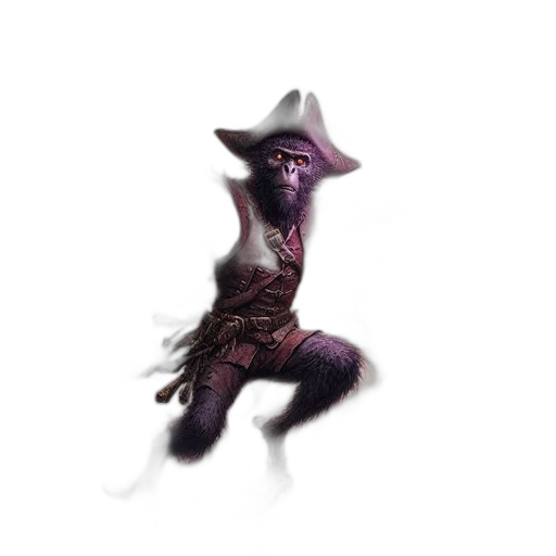 hat, creature, mask, staff transparent PNG cut-out