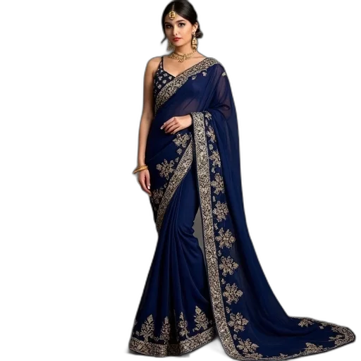 dress, blue, attractive, navy transparent PNG cut-out