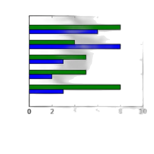 3d render, green, blue, monochrome transparent PNG cut-out