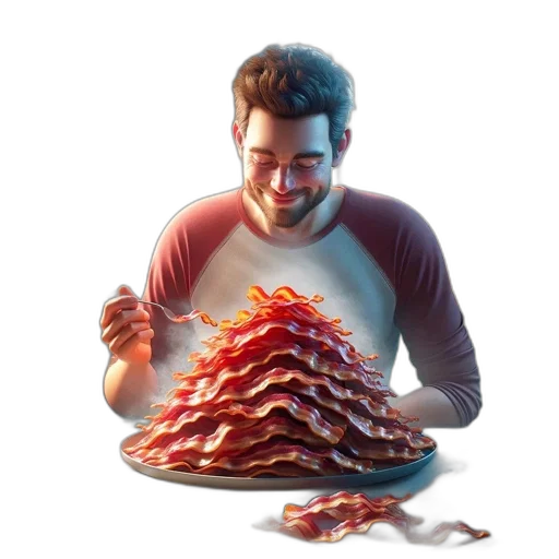 food, 3d render, concept art, photorealistic transparent PNG cut-out