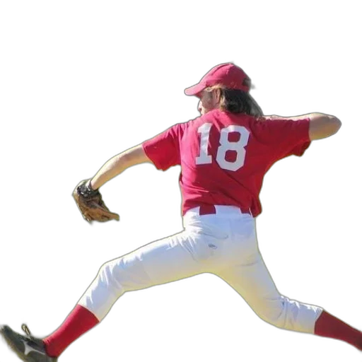 baseball, player, wearing, number transparent PNG cut-out