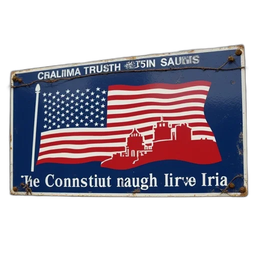 constitution, party, bumper, sticker transparent PNG cut-out