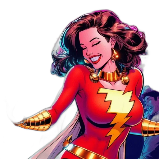 comic book art, energetic, illustration, shows transparent PNG cut-out