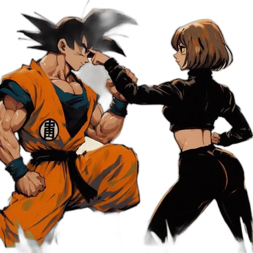 concept art, comic book art, anime, pixel art transparent PNG cut-out