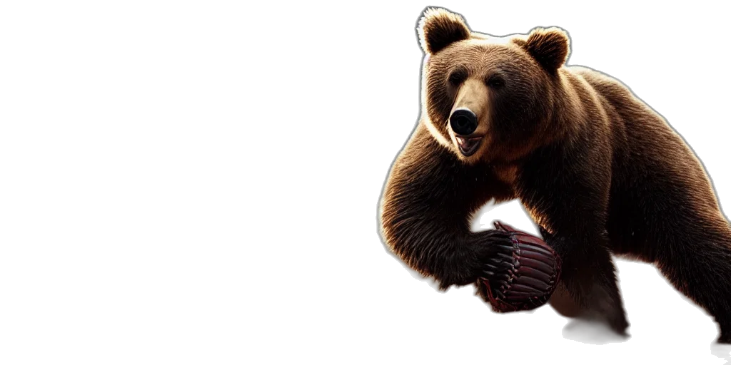 animal, photorealistic, concept art, bear transparent PNG cut-out