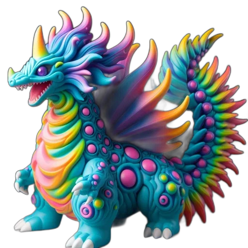 dragon, creature, animal, staff transparent PNG cut-out