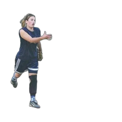 3d render, female, softball, player transparent PNG cut-out