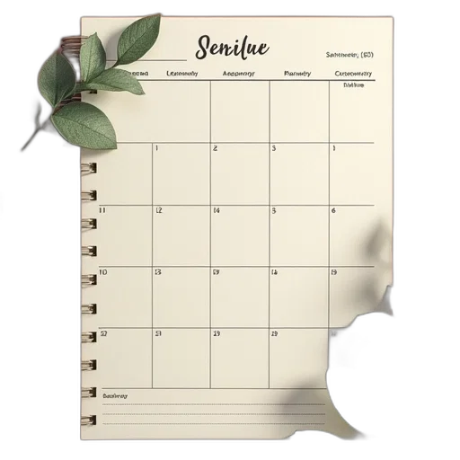 daily, lesson, planner transparent PNG cut-out