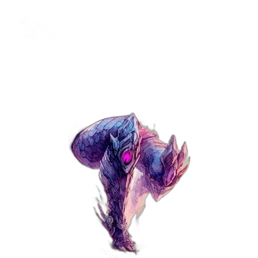 dragon, creature, hair, staff transparent PNG cut-out
