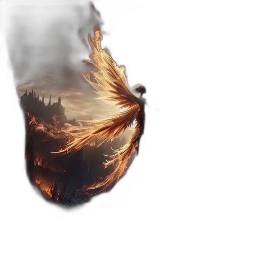 dragon, hair, bottle, shoes transparent PNG cut-out