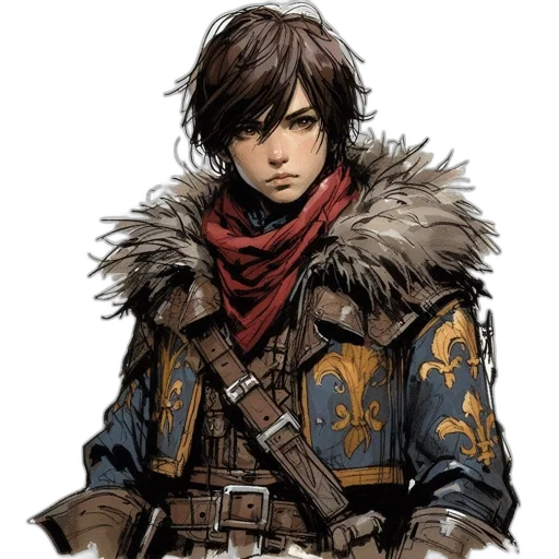 jacket, sword, weapon, face transparent PNG cut-out