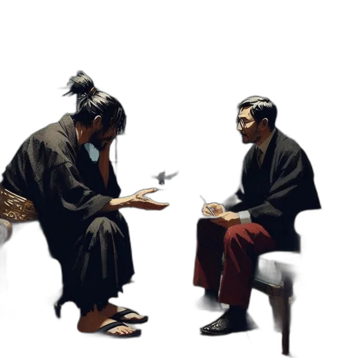 staff, mask, concept art, oil painting transparent PNG cut-out