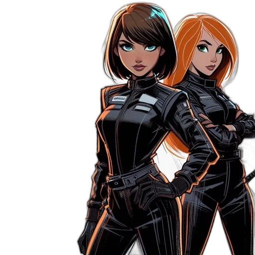 comic book art, concept art, cartoon, 3d render transparent PNG cut-out