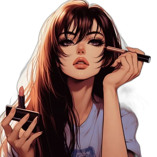 face, weapon, photorealistic, comic book art transparent PNG cut-out