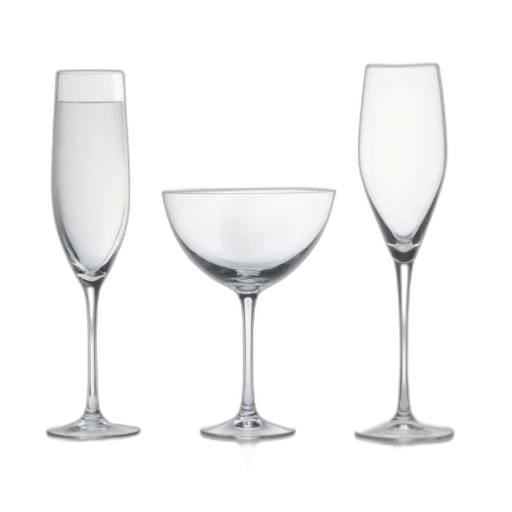 3d render, monochrome, set, three transparent PNG cut-out