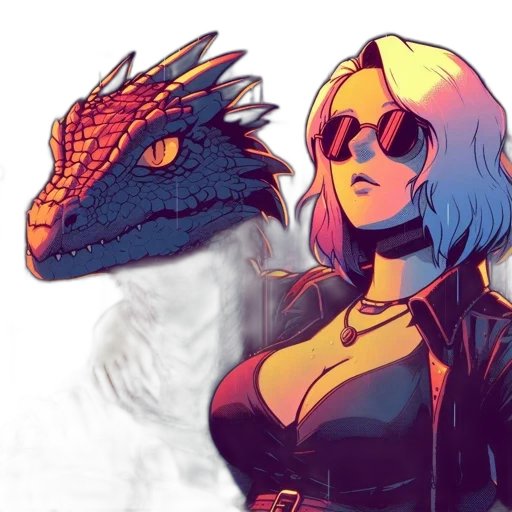 dragon, mask, concept art, comic book art transparent PNG cut-out