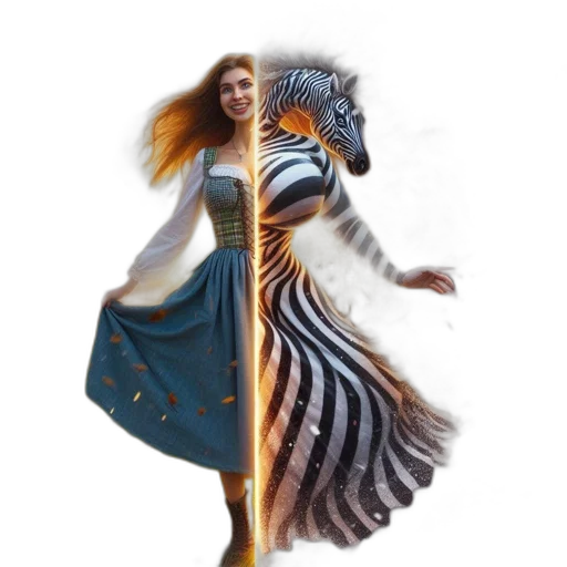 dress, dragon, creature, sword transparent PNG cut-out
