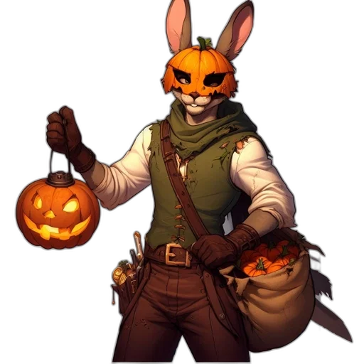 staff, mask, animal, pixel art transparent PNG cut-out