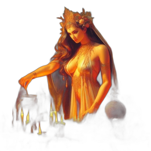 dress, crown, jewelry, fantasy art transparent PNG cut-out