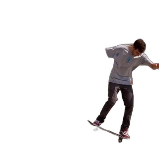 3d render, skateboarder, action, wearing transparent PNG cut-out