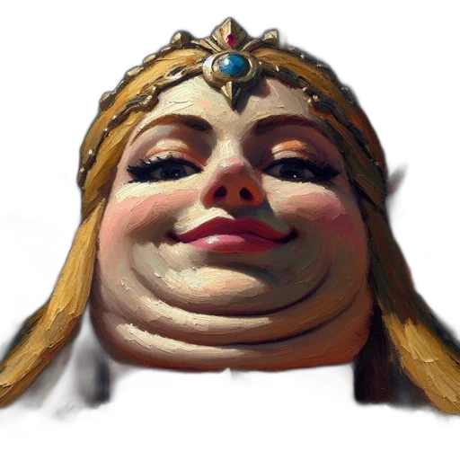 face, crown, mask, creature transparent PNG cut-out