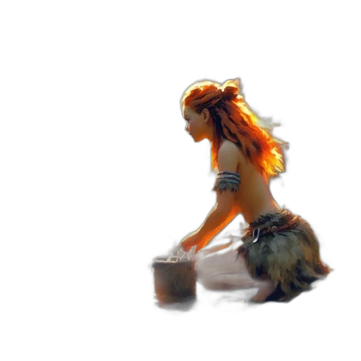 staff, creature, hair, animal transparent PNG cut-out