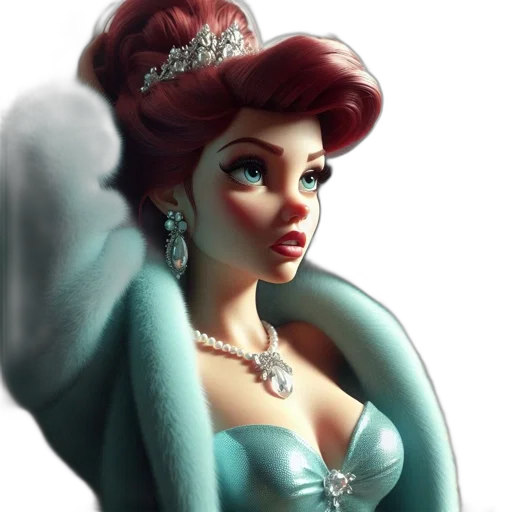 jewelry, crown, dress, fantasy art transparent PNG cut-out