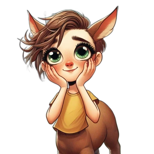 staff, animal, creature, fantasy art transparent PNG cut-out