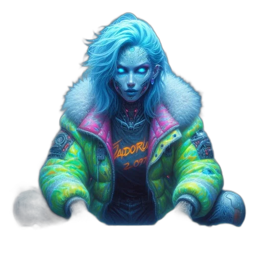 jacket, face, creature, dragon transparent PNG cut-out