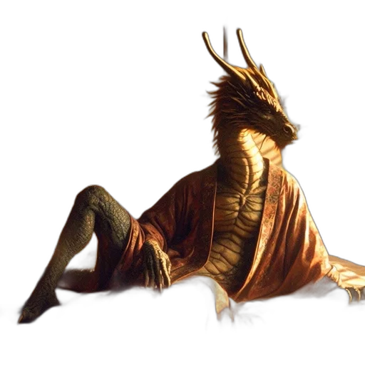 dragon, creature, dress, animal transparent PNG cut-out