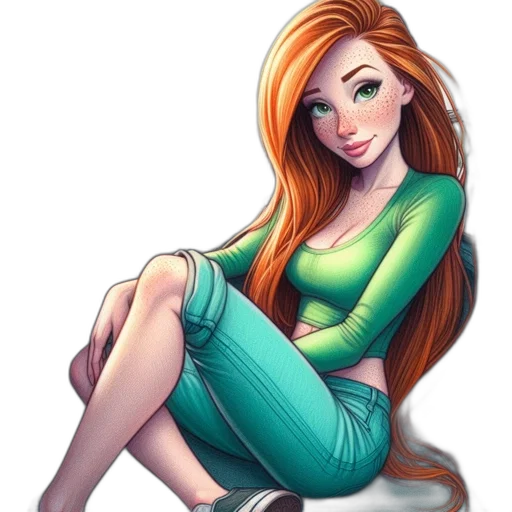dress, jewelry, staff, fantasy art transparent PNG cut-out