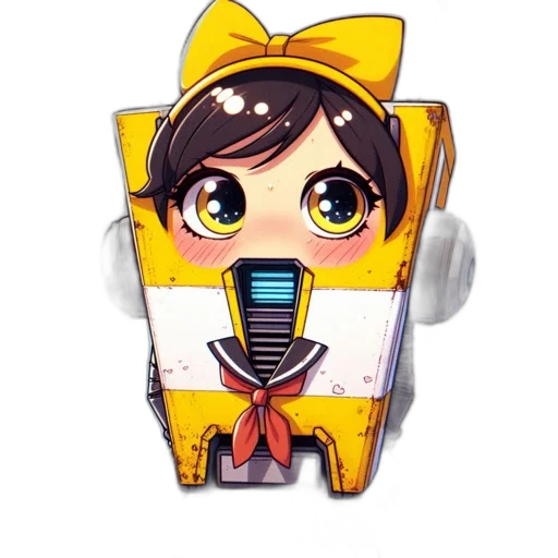 robot, cartoon, anime, concept art transparent PNG cut-out