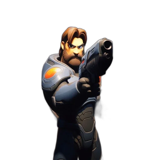 robot, weapon, staff, mask transparent PNG cut-out