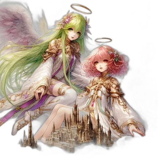 fantasy art, concept art, pixel art, anime transparent PNG cut-out