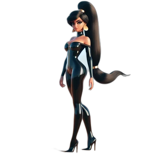 dress, staff, concept art, 3d render transparent PNG cut-out