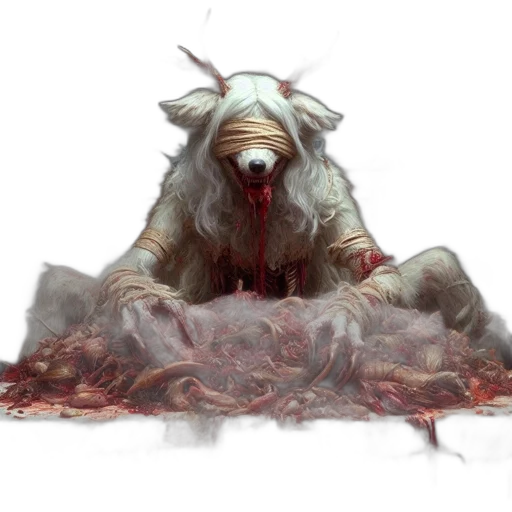 creature, animal, face, concept art transparent PNG cut-out