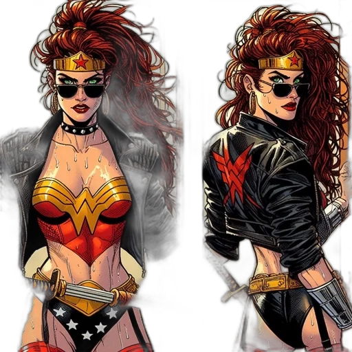 comic book art, concept art, fantasy art, cartoon transparent PNG cut-out
