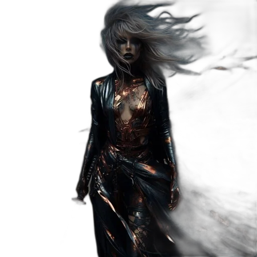 dress, concept art, fantasy art, comic book art transparent PNG cut-out