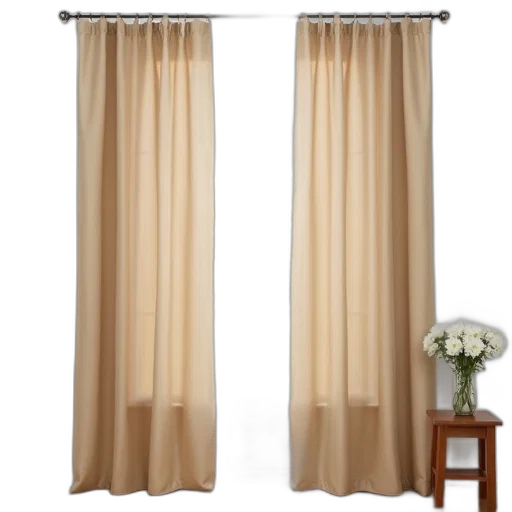 earth tones, beige, curtain, simple transparent PNG cut-out