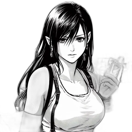 face, staff, weapon, comic book art transparent PNG cut-out