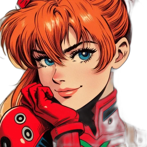 face, jacket, comic book art, anime transparent PNG cut-out