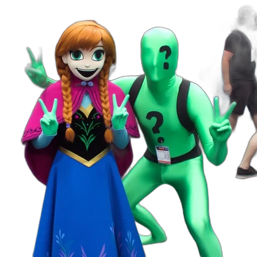 creature, mask, dress, robot transparent PNG cut-out
