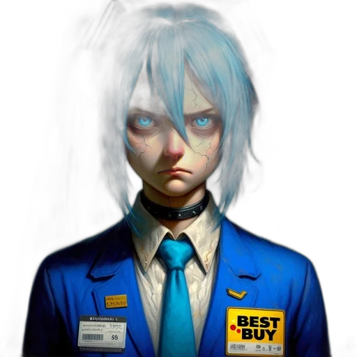 staff, face, robot, jacket transparent PNG cut-out