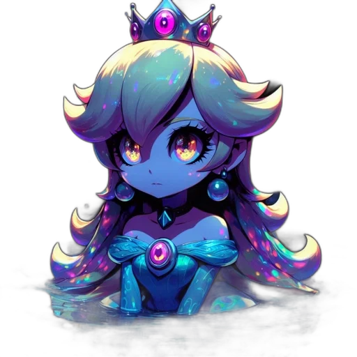 crown, staff, robot, creature transparent PNG cut-out