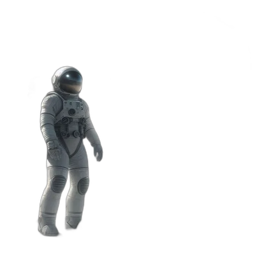 robot, 3d render, concept art, outer space transparent PNG cut-out